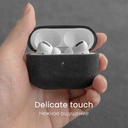 ALCANTARA Luxury Artificial Leather Case for AirPods Pro 2, Compatible with AirPods 1, 2, and 3 Wireless Bluetooth Headsets